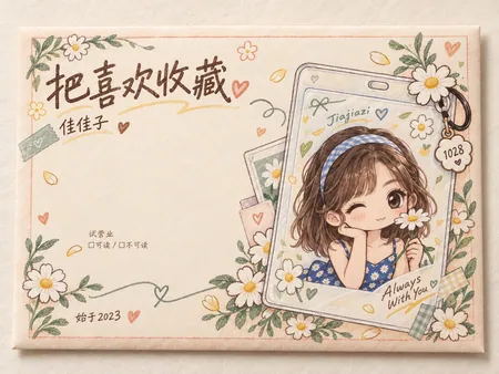 奶杏小卡 · 信封设计
