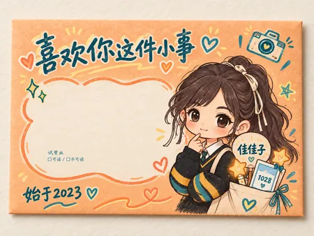 橘子气泡 · 信封设计