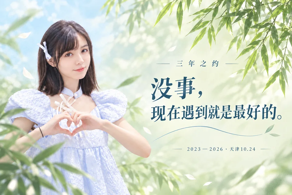 签售旗背面